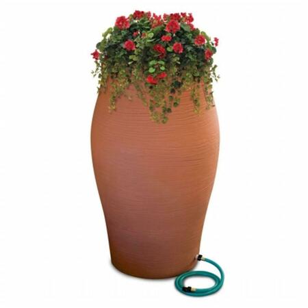 EMSCO GROUP Flat-Sided Rainwater Urns With Planter - Terra Cotta 2232-1